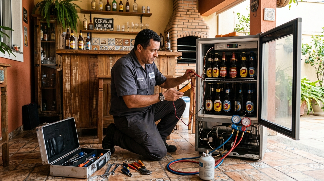 Conserto de cervejeira no mesmo dia em Sorocaba‑SP